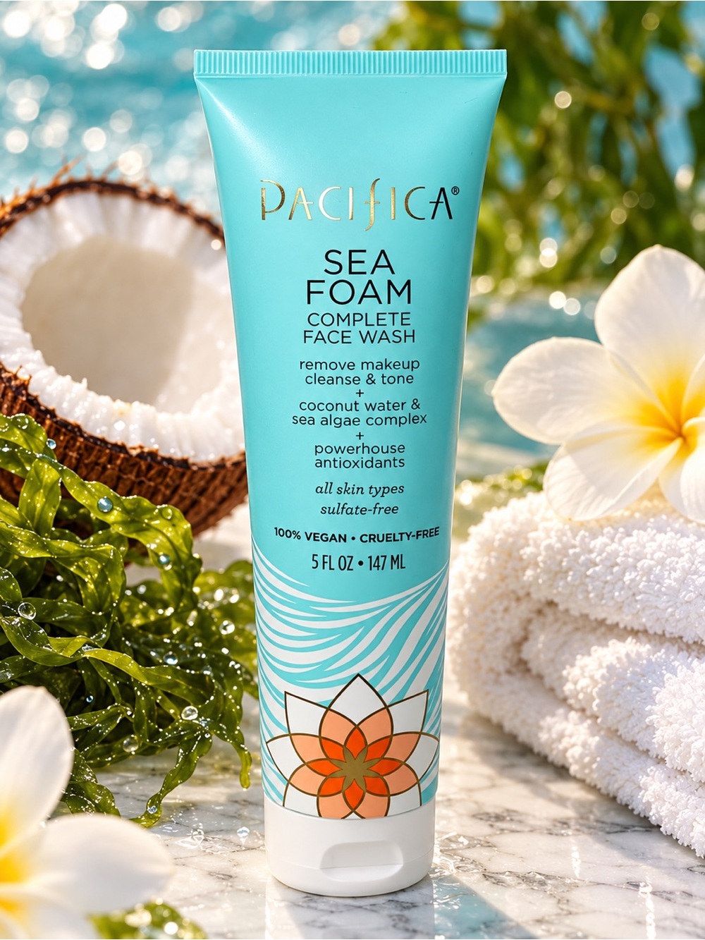 🌊 Pacifica Sea Foam Complete Face Wash – 5 fl oz / 147 mL